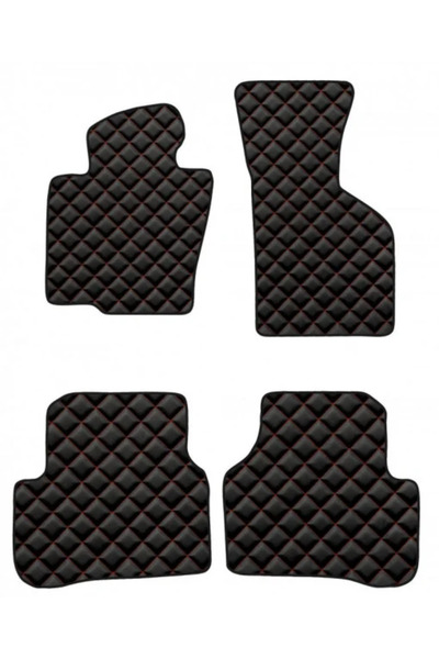 OEM SET COVORASE PREMIUM LUX PIELE 2D VW Touareg 2010-2017, culoare negru si ...