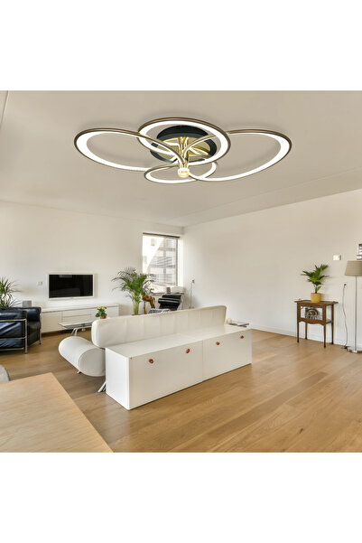 RFAN Candelabru LED, Model HX80003-4, Cu Telecomandă, 3 Tipuri de Lumină, 103...