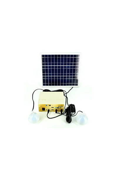 OEM Panou solar 18,5 x 34,5 cm + baterie + 2 becuri 12V Cod :Panou HH-6