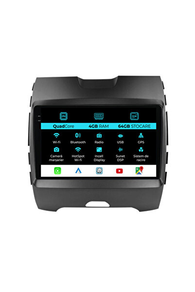 OEM Navigație dedicată Ford Edge (2015-2021), QuadCore, 9 inci, 4 GB RAM, 64 ...