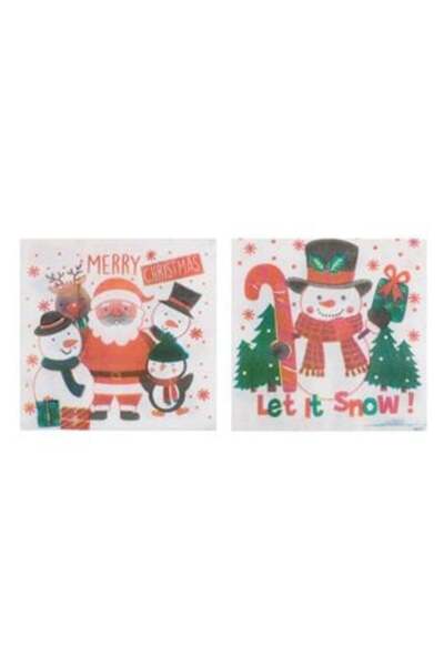SHOPIENS 1-ply Table Napkins Christmas Figures 33 x 33 cm - 160 pcs