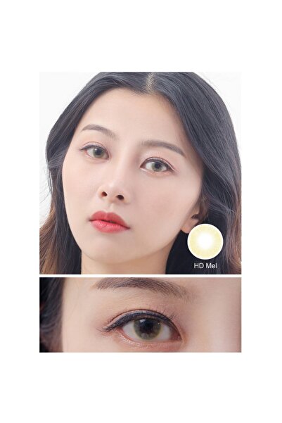 Fancy Look Hidro Mel Green colored contact lenses, complete package with solution and case