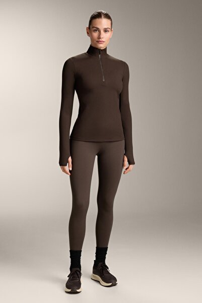 Oysho Thermal base layer rib T-shirt