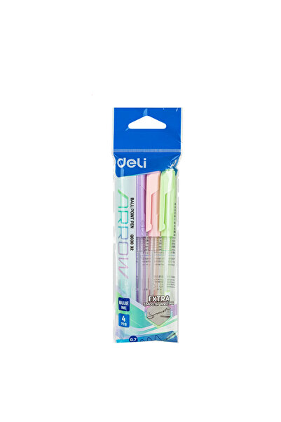Deli 1set Cute Ballpoint Pen Macaroon Color Blue Ink 0.7 mm Smooth Writing To...