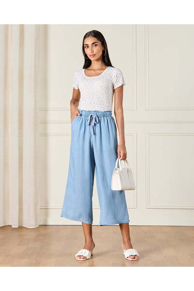 REDTAG Women Blue Culotte Pants