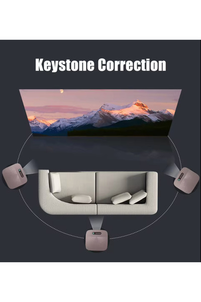 OEM Aokang AK-49 Smart LED Video Projector, 750 ANSI, 13500 Lumens, 4K Support, Android 9.0, WiFi