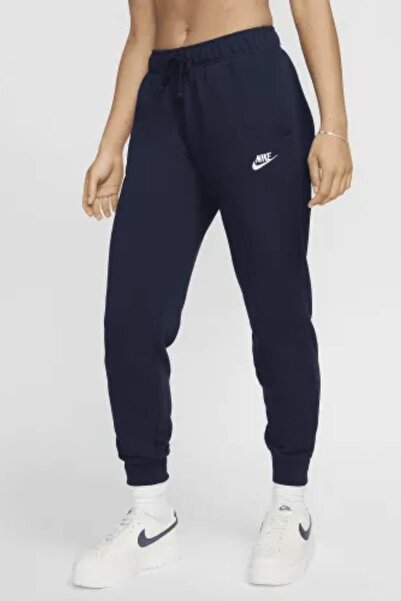 Nike Sportswear Essential Fleece Kadın Lacivert Eşofman Altı