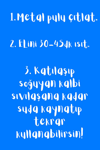 Melidya 5 Adet Kalp Şeklinde Jel El Isıtıcı Cep Sobası