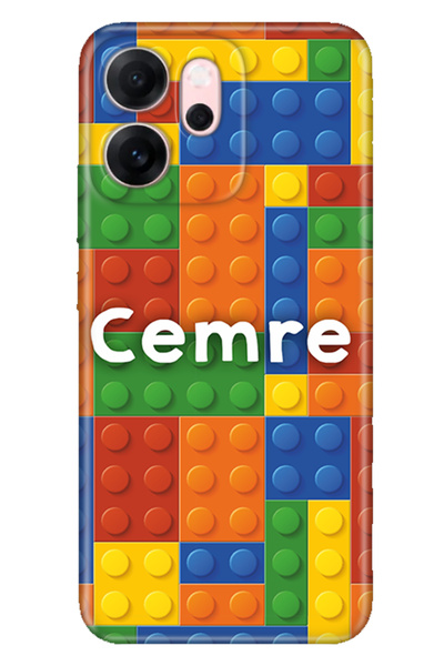 OPPO Reno 14F RetroTarz Kılıf Tema İsim Yazılı Kişiye Özel Silikon Kapak Mode...