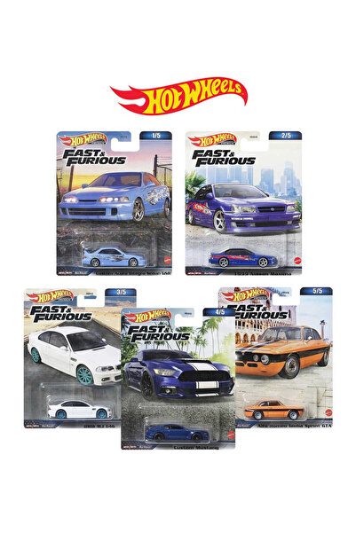HOT WHEELS Premium F&F - 5 li Set - HNW46-956C