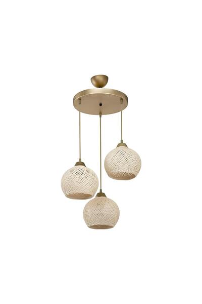 Aydınlatma Dünyam Yumoş 3lü Avize Oturma odası, Salon, Çocuk odası