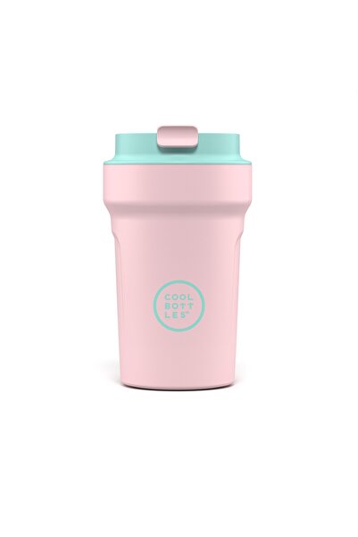 Cool Bottles Island Series Paradise Tumbler - Ibiza Steel Water Bottle - 350 ml - Pink & Mint Green Lid