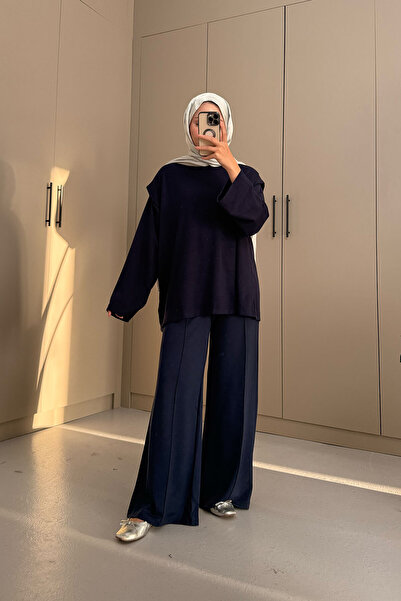 LOCCO Women's Shoulder Shoulder Pad Piece Set Navy Blue