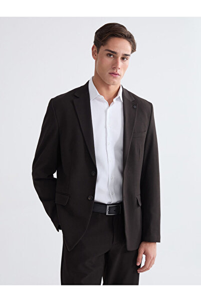 LC Waikiki Коричневий стандартний крій чоловічий блейзер