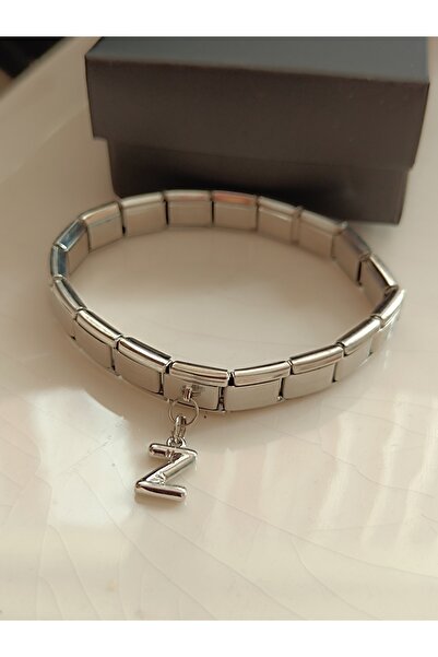 Kudi Italian Wristband with a Charm Featuring a Balloon Letter Z