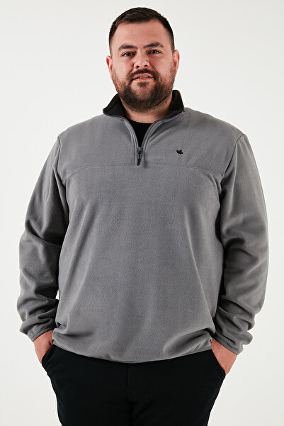 Buratti Regular Fit Anti-Pilling Plus Size Mock Neck Winter Fleece-Lined Pack Fleece Men's Polar 5