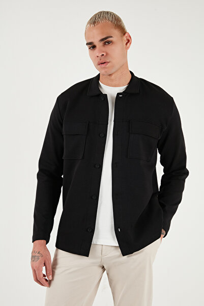 Buratti Cotton Regular Fit Classic Collar Chest Pocket Detailed Shirt Men's Shirt 5901220