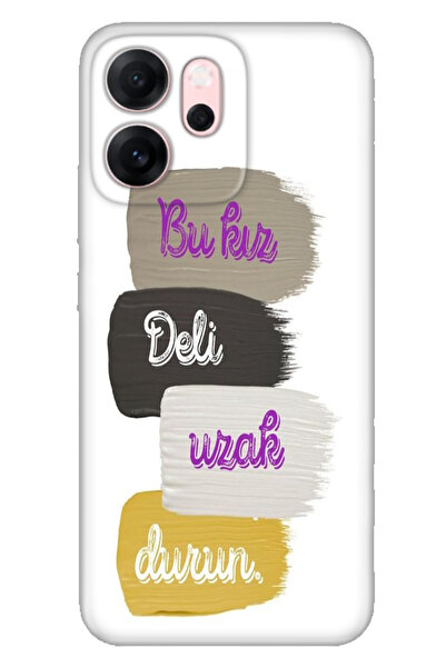 OPPO Reno 14F RetroTarz Kılıf Trendy Silikon Baskılı Bu Kız Deli