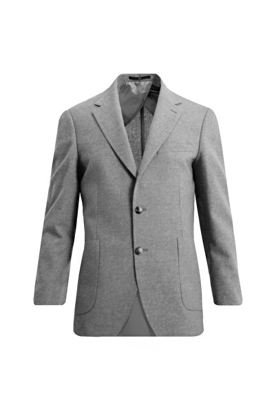 Uki GRİ Mono Yaka Klasik Ceket