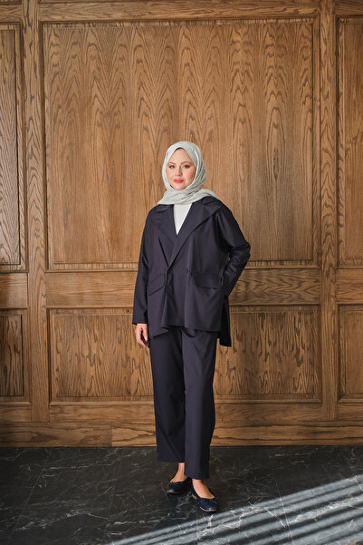 LOCCO Жіночий костюм з піджаком, синій