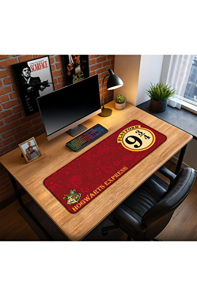 Hamiki Harry potter hogwarts gaming keyboard mouse pad non-slip base stitched edges desk mat 70x30 cm