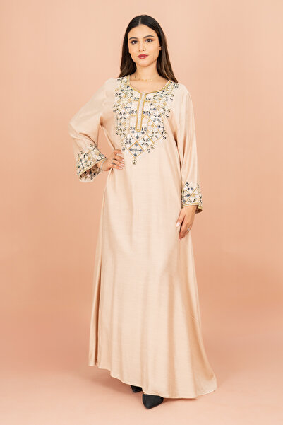 IKKXA Straight Cut Classic Embroidery Patterns Jalabiya