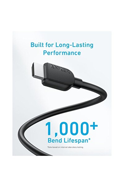 Anker كابل HDMI بدقة 8K بطول 1.82 متر | لون أسود