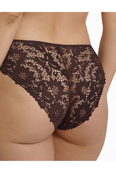 ESOTIQ Women's Elegant Briefs Panties Sheer Openwork Floral Lace Comfortable & Sexy | Lollipop