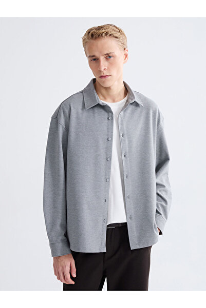 LC Waikiki Ανδρικό μακρυμάνικο πουκάμισο με κανονική εφαρμογή