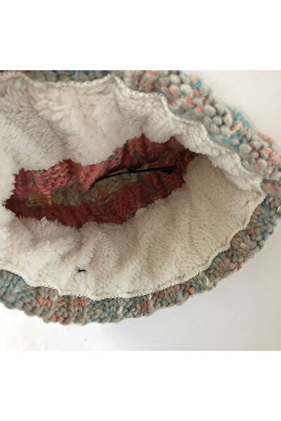 RONIC - Corks lined knitted beanie, one-size, unisex, pink/gray/blue