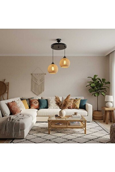 Aydınlatma Dünyam Yumoş 2li Avize Oturna odası, Salon, Giriş