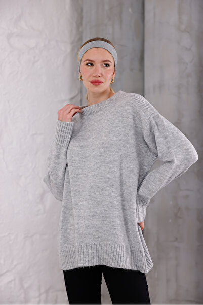Moda Değirmeni Πλεκτό πουλόβερ Smoked Crew Neck oversized MD1191-313-0003