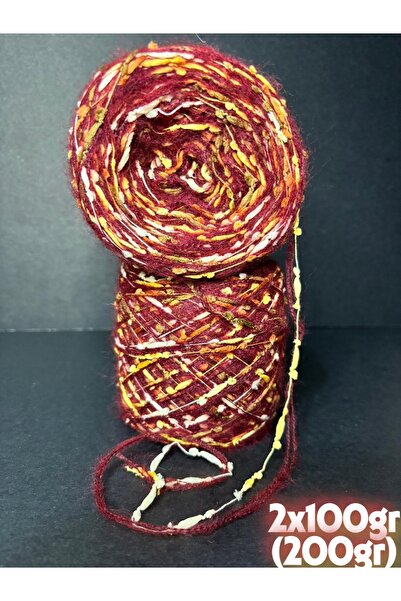 Ana&Kuzusu İplik Şarap (2 kat) ince moher, (kehribar sosis ip) 3 kat sarım öz...