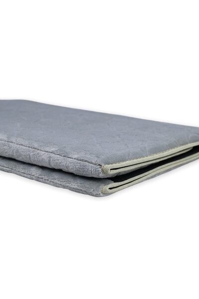 Home Dwell Foldable Prayer Mat with 115° Reclining Backrest - Grey