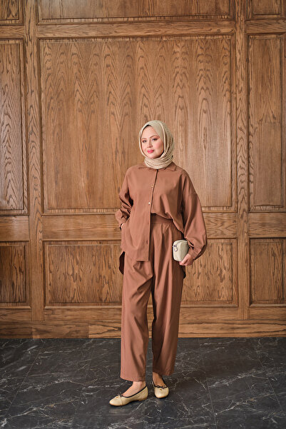 LOCCO Women's Shirt Set Tan