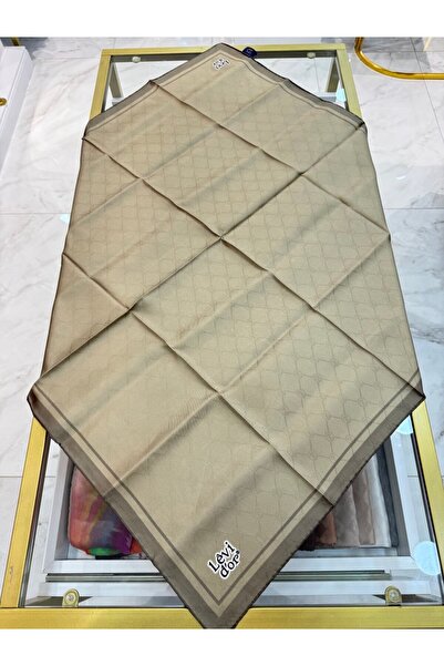 Levidor Monogramă cu dungi pe margine mătase Eșarfă 07