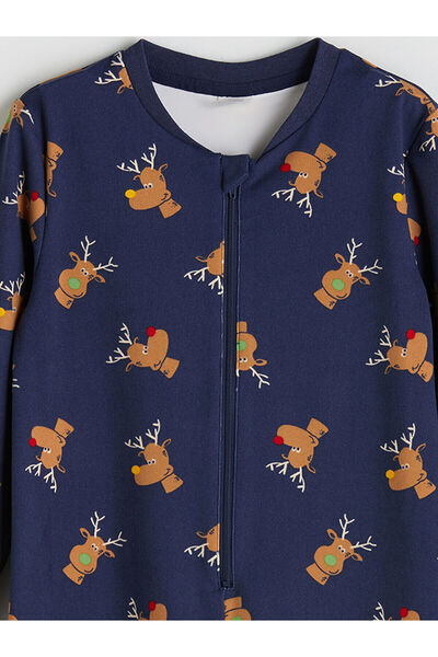 LC Waikiki Crew Neck Printed Boys' Jumpsuit (W5)