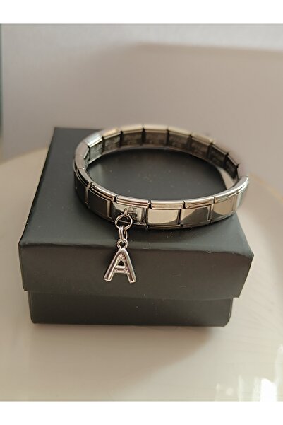 Kudi Italian Wristband with a Charm Letter a Balloon