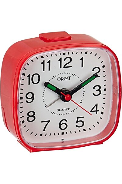 Orpat Beep Alarm Analog Clock – Small Size (7.18 x 3.3 x 6.8 cm) – Classic Red