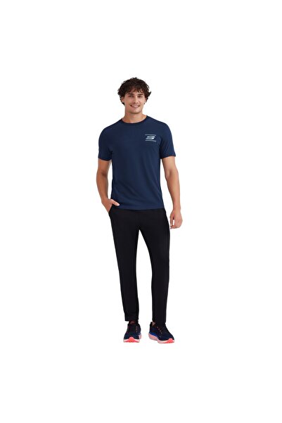 SKECHERS Ανδρικό μπλουζάκι με γραφικό σχέδιο με λαιμόκοψη σε μπλε ναυτικό χρώμα S232339-410