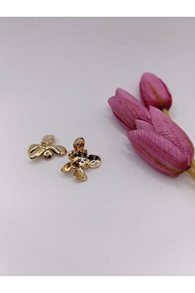 RP COMPANY Gold, Large Flower Button, 2 Pieces