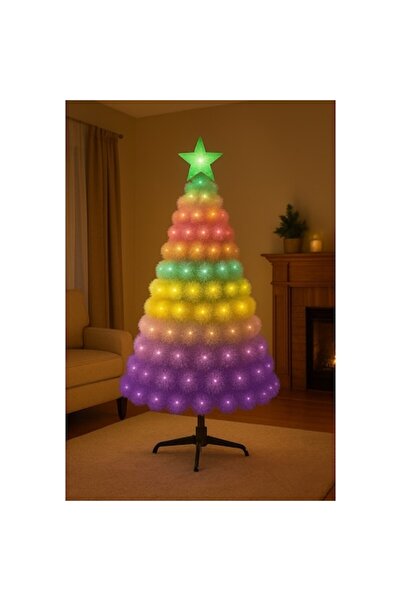 selling depot Multicolor Artificial Christmas Tree, 180 cm – Modern Elegant Design