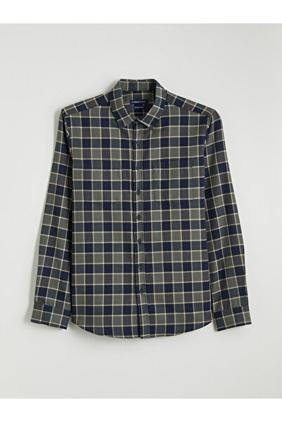 LC Waikiki Long Sleeve Plaid Pattern Men's Shirt