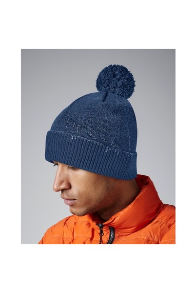 RONIC Snowstar Waterproof Beanie, Unisex, One Size, Navy