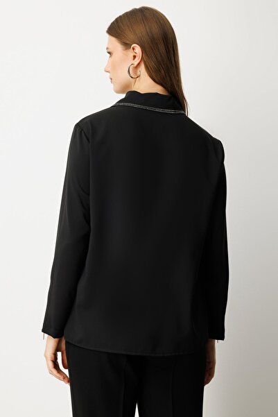 Ekol Μπλούζα με φερμουάρ και κεντημένη πέτρα