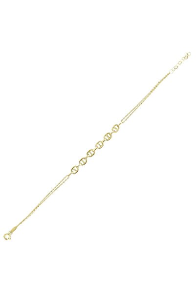 Koçak 14 Ayar Mariner Zincir Tasarım Altın Bileklik