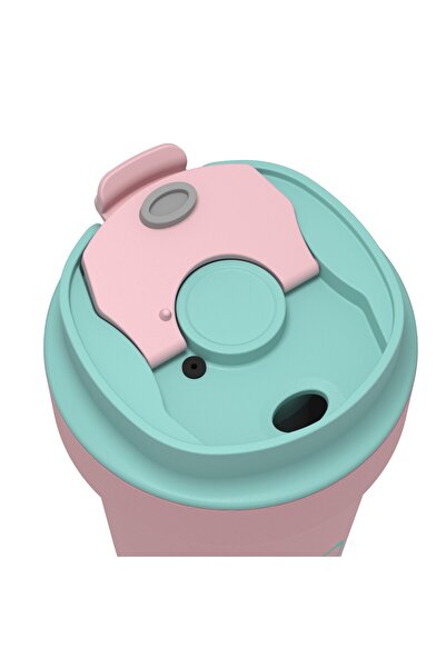 Cool Bottles Island Series Paradise Tumbler - Ibiza Steel Water Bottle - 350 ml - Pink & Mint Green Lid