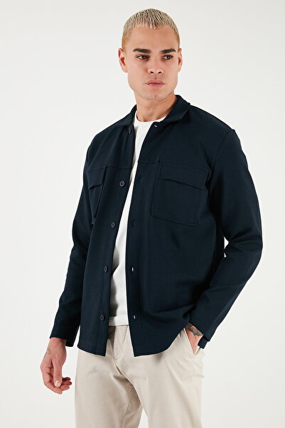 Buratti Бавовняна сорочка Regular Fit з класичним коміром і кишенею на грудях Чоловіча сорочка 5901220