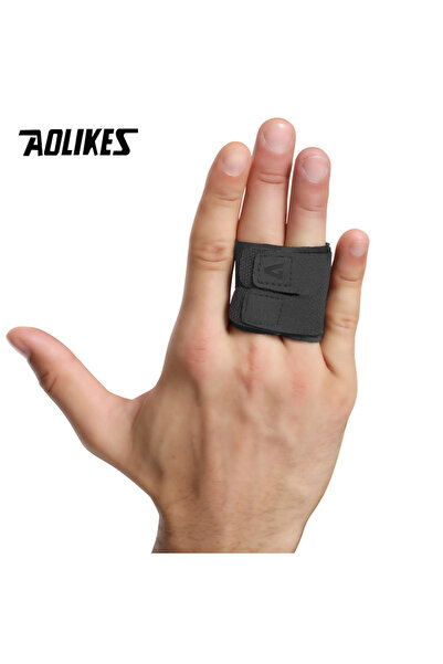 Aolikes M Black 2 1PCS Sports Volleyball Basketball Finger Support Protector Finger Guard Bandage Pa