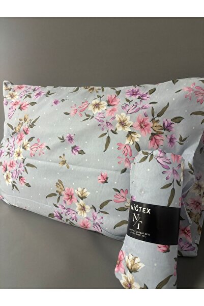 Pamuku Battal Size Elastic Sheet Set 180X200 cm (+2 Pillowcases 50X70 cm)